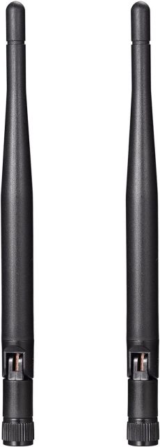 Bingfu Dual Band WiFi Antenna 2.4GHz 5GHz 5.8GHz 3dBi RP-SMA Male Antenna Replacement (2-Pack) for WiFi Router Wireless Network Card USB Adapter Security IP Camera Video Surveillance Monitor
