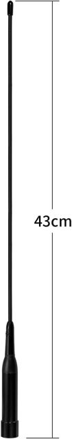 Bingfu Vehicle Mobile Ham Radio Antenna with Ground Planes Dual Band VHF UHF 136-174MHz 400-470MHz Magnetic Base Mount Soft Whip Antenna PL259 Male Connector for Car Amateur Radio Marine VHF Radio