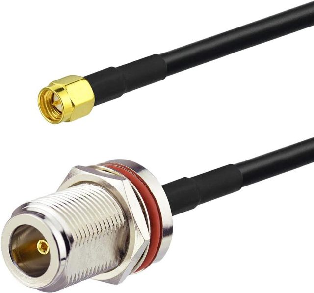 Bingfu SMA Male to N Female Low Loss KSR195 Coaxial Adapter Cable 3 feet 1m Compatible with 4G LTE Wireless Router Gateway Cellular RTL SDR USB ADS-B Receiver