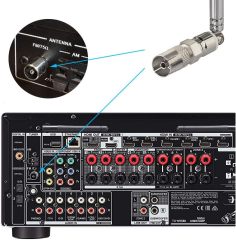 Bingfu 75 Ohm FM Antenna FM Antenna and AM Antenna for Pioneer Onkyo Yamaha Marantz Indoor HD Radio FM Radio Bluetooth Home Stereo Receiver AV Audio Video Home Theater Receiver Power