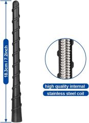Bingfu Vehicle Rubber Antenna Mast Car Truck Antenna Replacement for Ford F150 F250 F350 Mustang Explorer Ranger Dodge RAM Chevrolet Silverado GMC Sierra 1500 2500 3500 GMC Acadia Jeep Cherokee