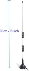 Bingfu Dual Band VHF UHF 136-174MHz 400-470MHz Ham Radio Antenna (2 Pack) Handheld Two Way Radio Magnetic Base SMA Female Antenna for Wouxun BaoFeng BF-F8HP UV-5R UV-82 BF-888S Walkie Talkie