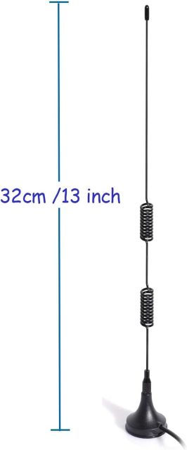 Bingfu Dual Band VHF UHF 136-174MHz 400-470MHz Ham Radio Antenna (2 Pack) Handheld Two Way Radio Magnetic Base SMA Female Antenna for Wouxun BaoFeng BF-F8HP UV-5R UV-82 BF-888S Walkie Talkie