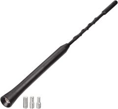 Bingfu Universal Vehicle Roof Mount Rubber Car Antenna Replacement Mast 9inch Compatible with Jeep Ford GMC Dodge Chevrolet Toyota Hyundai Infiniti Kia Nissan Chevy Mazda 3 Subaru Forester Vehicles