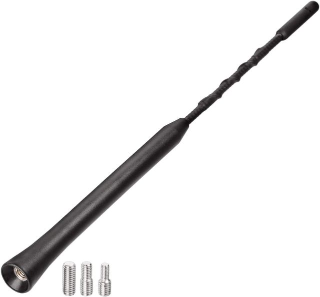 Bingfu Universal Vehicle Roof Mount Rubber Car Antenna Replacement Mast 9inch Compatible with Jeep Ford GMC Dodge Chevrolet Toyota Hyundai Infiniti Kia Nissan Chevy Mazda 3 Subaru Forester Vehicles