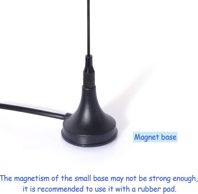 Bingfu Dual Band VHF UHF 136-174MHz 400-470MHz Ham Radio Antenna (2 Pack) Handheld Two Way Radio Magnetic Base SMA Female Antenna for Wouxun BaoFeng BF-F8HP UV-5R UV-82 BF-888S Walkie Talkie