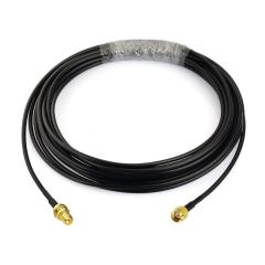 Bingfu WiFi Antenna Extension Cable 2-Pack RP-SMA Male to RP-SMA Female Bulkhead Mount RG174 Cable 5m 16.5 feet for WiFi Router Security IP Camera Wireless Network Card Adapter