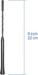 Bingfu Universal Vehicle Roof Mount Rubber Car Antenna Replacement Mast 9inch Compatible with Jeep Ford GMC Dodge Chevrolet Toyota Hyundai Infiniti Kia Nissan Chevy Mazda 3 Subaru Forester Vehicles