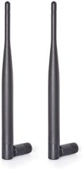 Bingfu Dual Band WiFi 2.4GHz 5GHz 5.8GHz 6dBi SMA Male Antenna (2-Pack) for Wireless Vedio Security IP Camera Recorder Surveillance Recorder Truck Trailer Rear View Backup Camera Reversing Monitor