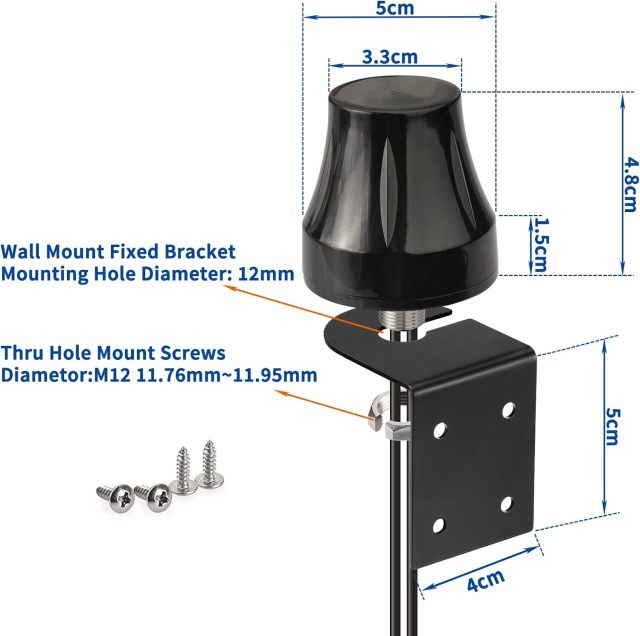 Bingfu 4G LTE Cellular GPS Fixed Bracket Wall Mount Antenna Compatible with 4G LTE Industrial Router Cellular IoT Gateway Modem Trail Camera Security Vehicle Truck Van RV Bus Real Time Monitor Tracker