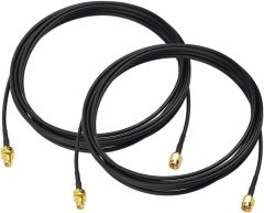 Bingfu SMA Male to SMA Female Bulkhead Mount RG174 Antenna Extension Cable 3m 10 feet (2-Pack) Compatible with 4G LTE Router Gateway Modem Mobile Cellular Receiver