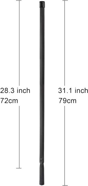 Bingfu Foldable CS Tactical SMA Female Ham Radio Antenna 2-Pack Dual Band VHF UHF 136-520MHz 31 inch Antenna for Baofeng BF-F8HP UV-5R UV-82 BF-888S GT-3 Ham Two Way Radio Walkie Talkie