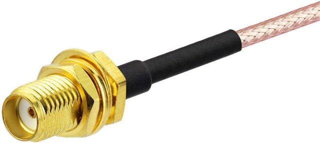 Bingfu SMA Female Bulkhead Mount to SMA Male RG316 Antenna Extension Cable 2 feet 60cm 2-Pack Compatible with 4G LTE Router Gateway Cellular SDR USB Dongle Receiver