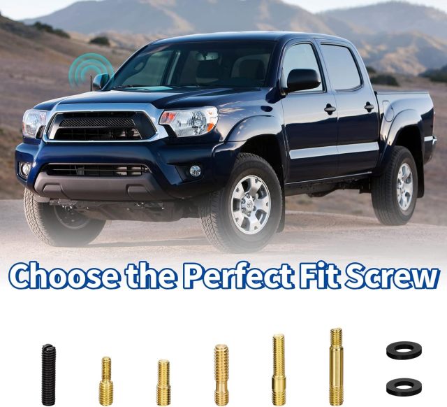 Bingfu Vehicle Antenna Mast Carbon Fiber Car Antenna Truck Antenna Replacement Compatible with Toyota Tundra Tacoma 4 Runner FJ Cruiser Sienna Highlander Nissan Titan Frontier Rogue Juke Xterra