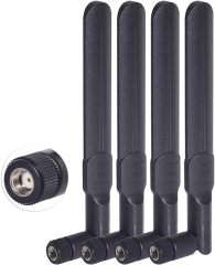 Bingfu Dual Band WiFi 2.4GHz 5GHz 5.8GHz 8dBi RP-SMA Male Antenna 20cm 8 inch RG178 U.FL IPX IPEX to RP-SMA Female Cable 4-Pack for WiFi Router Wireless Mini PCI Express PCIE Network Card Adapter