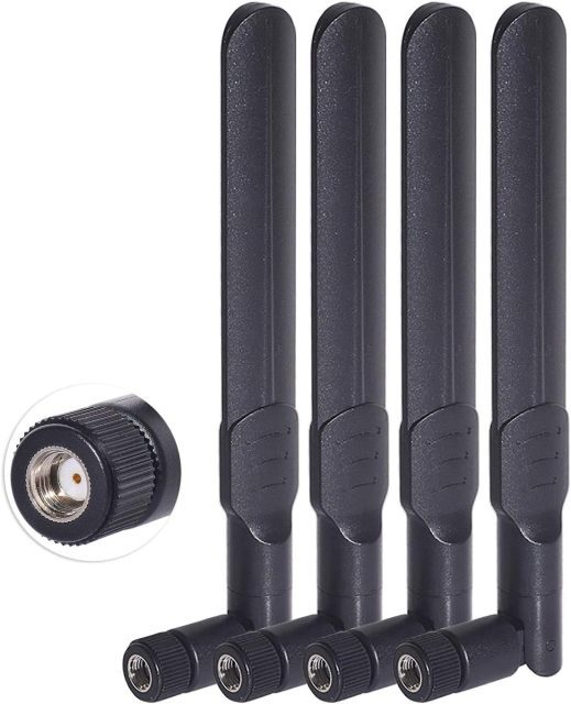 Bingfu Dual Band WiFi 2.4GHz 5GHz 5.8GHz 8dBi RP-SMA Male Antenna 20cm 8 inch RG178 U.FL IPX IPEX to RP-SMA Female Cable 4-Pack for WiFi Router Wireless Mini PCI Express PCIE Network Card Adapter