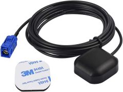 Bingfu Vehicle Waterproof Active GPS Navigation Antenna Fakra C Blue GPS Antenna Compatible with Ford Dodge RAM GM Chevy Chevrolet GMC Jeep Cadillac BMW Audi Mercedes Benz Car Truck SUV Head Unit