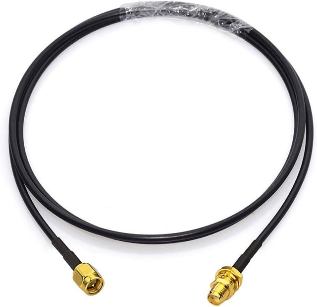 Bingfu SMA Male to SMA Female Bulkhead Mount RG174 Antenna Extension Cable 1m 3 feet 2-Pack Compatible with 4G LTE Router Gateway Modem Cellular SDR Dongle Receiver