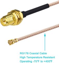 Bingfu Dual Band WiFi 2.4GHz 5GHz 5.8GHz 8dBi RP-SMA Male Antenna 20cm 8 inch RG178 U.FL IPX IPEX to RP-SMA Female Cable 4-Pack for WiFi Router Wireless Mini PCI Express PCIE Network Card Adapter