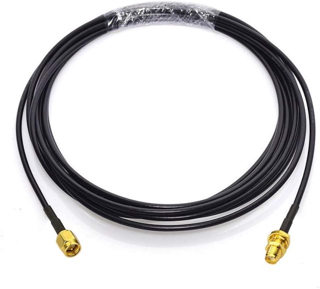 Bingfu SMA Male to SMA Female Bulkhead Mount RG174 Antenna Extension Cable 3m 10 feet (2-Pack) Compatible with 4G LTE Router Gateway Modem Mobile Cellular Receiver