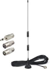 Bingfu FM Antenna Magnetic Base FM Radio Antenna for Pioneer Onkyo Yamaha Marantz Sherwood Indoor Digital HD Radio FM Radio Bluetooth Home Stereo Receiver AV Audio Video Home Theater Receiver Tuner