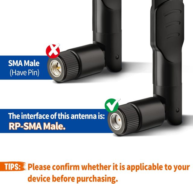 Bingfu 4G LTE Cellular Trail Camera Antenna 8dBi RP-SMA Male Antenna (2-Pack) Compatible with Spypoint Link Micro Solar EVO Link S Dark Wildlife Hunting Game Cam Outdoor Mobile Security Camera