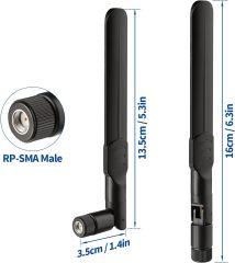 Bingfu 4G LTE Cellular Trail Camera Antenna 8dBi RP-SMA Male Antenna (2-Pack) Compatible with Spypoint Link Micro Solar EVO Link S Dark Wildlife Hunting Game Cam Outdoor Mobile Security Camera