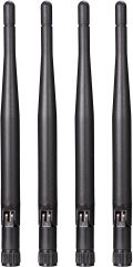 Bingfu Dual Band WiFi Antenna 2.4GHz 5GHz 5.8GHz 3dBi RP-SMA Male Antenna Replacement (4-Pack) for WiFi Router Wireless Network Card USB Adapter Security IP Camera Video Surveillance Monitor