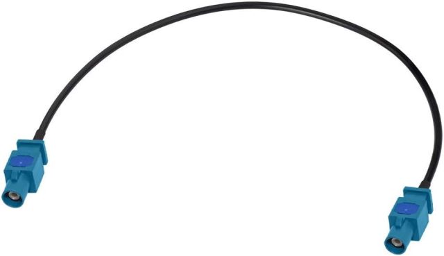 Bingfu Fakra Z Male to Male Vehicle Car Antenna Adapter Cable 30cm 12 inch for Car Stereo Android Head Unit GPS Navigation FM AM Radio Sirius XM Satellite Radio 4G LTE TEL Telematics Bluetooth Module