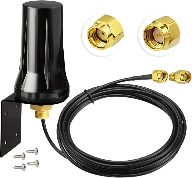 Bingfu 4G LTE SMA Cellular Trail Camera RP-SMA Male Antenna Compatible with Spypoint Link Micro Covert Spartan Stealth Tactacam Muddy Wildlife Hunting Game Cam Outdoor Mobile Security Camera
