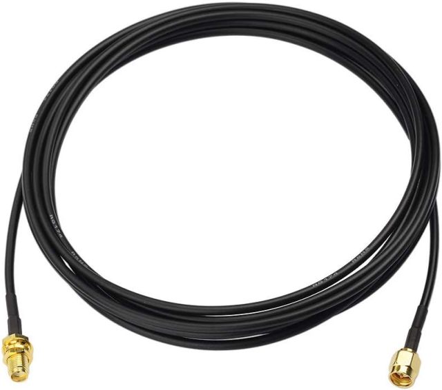 Bingfu SMA Male to SMA Female Bulkhead Mount RG174 Antenna Extension Cable 3m 10 feet (2-Pack) Compatible with 4G LTE Router Gateway Modem Mobile Cellular Receiver