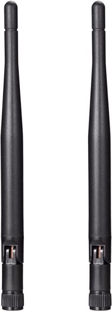 Bingfu Dual Band WiFi 2.4GHz 5GHz 5.8GHz Replacement Antenna for Furrion Back Up RV Rear View Backup Camera Truck Tractor Trailer Pickup SUV Vehicle Trail Reverse Monitor Camera Mimo Antennas (2 Pack)