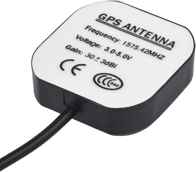 Bingfu Waterproof Active GPS Navigation Antenna Adhesive Mount SMA Male GPS Antenna with 15cm 6 inch U.FL IPX IPEX to SMA Female RG178 Coaxial Pigtail Cable for GPS Module Receiver Tracking