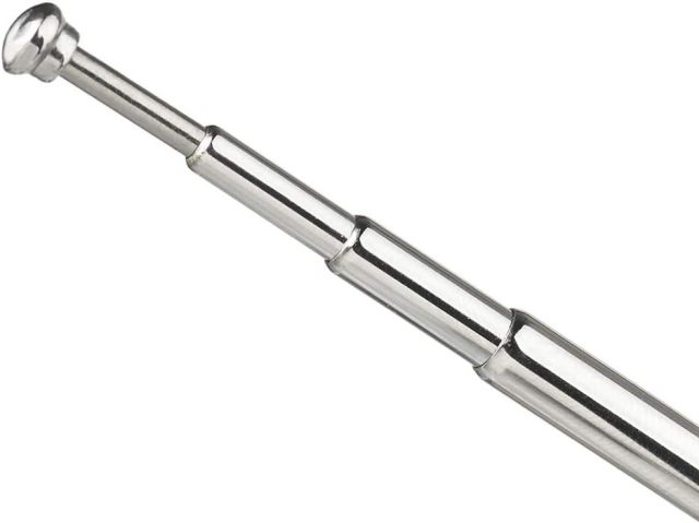 Bingfu Mini FM Radio Antenna 3.5mm Male Telescopic FM Antenna 2-Pack Compatible with Portable Radio Indoor Stereo Receiver AV Audio Video Home Theater Receiver Mobile Cell Phone Bose Radio