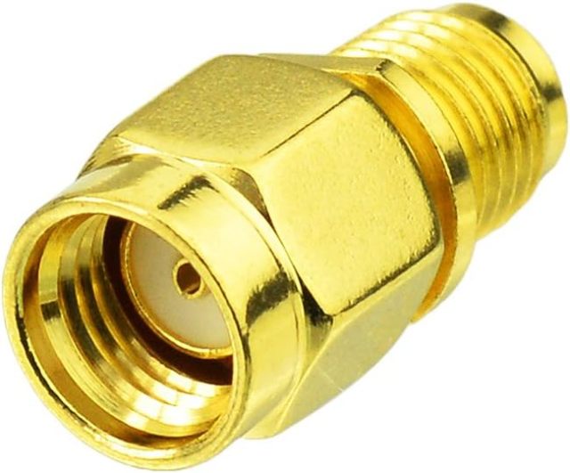 Bingfu RP-SMA Male to SMA Female Antenna Connector Adapter (2-Pack) for FPV Drone Controller WiFi Router PCIE Network Card Adapter Security Camera 4G LTE Cellular Trail Camera Game Camera