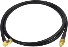 Bingfu Ham Radio Antenna Extension Relocation Cable SMA Male Right Angle to Female RG58 Coaxial Cable 1m 3 feet for Ham Radio BaoFeng Wouxun Icom Yaesu Vertex Standard Horizon Marine VHF Radio