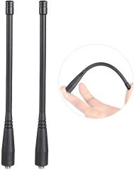 Bingfu Dual Band VHF UHF 136-174MHz 400-470MHz Ham Radio Antenna Handheld Two Way Radio Walkie Talkie SMA Female Soft Antenna 2-Pack for Wouxun Baofeng BF-F8HP UV-5R UV-82 BF-888S GT-3 Radio