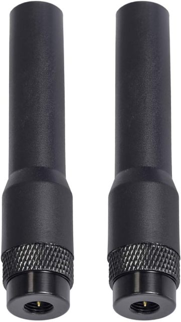 Bingfu Dual Band VHF UHF 136-174MHz 400-470MHz Ham Radio Antenna Handheld Two Way Radio SMA Male Soft Antenna 2-Pack for Icom Yaesu Vertex Ham Radio Walkie Talkie Standard Horizon Marine VHF Radio