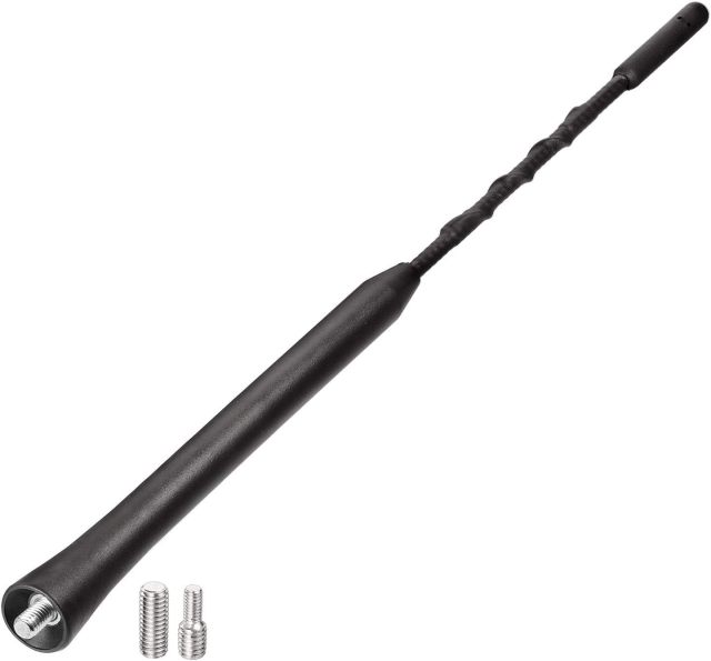 Bingfu Universal Vehicle Roof Mount Rubber Car Antenna Replacement Mast 9inch Compatible with Jeep Ford GMC Dodge Chevrolet Toyota Hyundai Infiniti Kia Nissan Chevy Mazda 3 Subaru Forester Vehicles