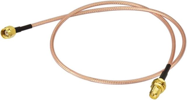 Bingfu WiFi Antenna Extension Cable (2-Pack) RP-SMA Male to RP-SMA Female Bulkhead Mount RG316 Cale 60cm 24 inch for WiFi Router Security IP Camera Wireless Mini PCI Express PCIE Network Card Adapter