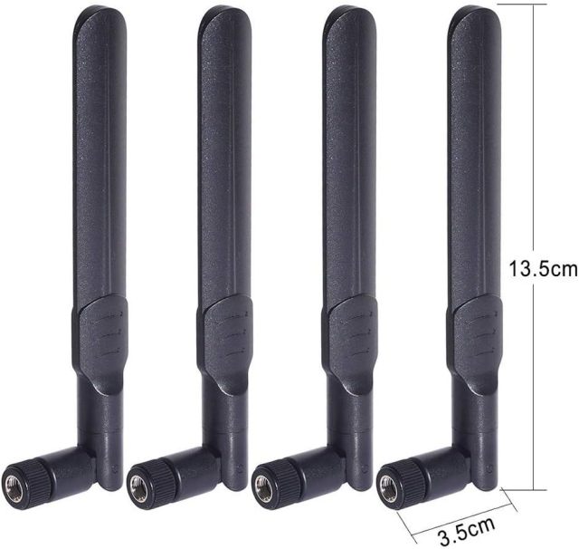 Bingfu Dual Band WiFi 2.4GHz 5GHz 5.8GHz 8dBi RP-SMA Male Antenna 20cm 8 inch RG178 U.FL IPX IPEX to RP-SMA Female Cable 4-Pack for WiFi Router Wireless Mini PCI Express PCIE Network Card Adapter