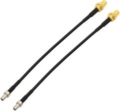Bingfu 4G LTE Antenna Adapter SMA Female to TS9 Connector Coaxial Pigtail Cable 15cm 6 inch (2-Pack) Compatible with 4G LTE Mobile Hotspot MiFi Router Cellular Broadband Modem USB Modem Dongle Adapter