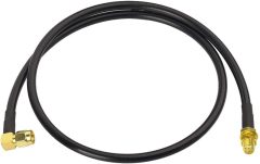 Bingfu Ham Radio Antenna Extension Relocation Cable SMA Male Right Angle to Female RG58 Coaxial Cable 1m 3 feet for Ham Radio BaoFeng Wouxun Icom Yaesu Vertex Standard Horizon Marine VHF Radio