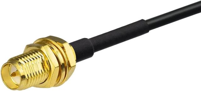 BINGFU WiFi Antenna Extension Cable 50 feet RP-SMA Male to RP-SMA Female Bulkhead Mount Double Shielded Low Loss -100 Cable for WiFi Wireless Router Hotspot Security IP Camera