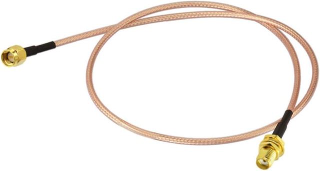 Bingfu SMA Female Bulkhead Mount to SMA Male RG316 Antenna Extension Cable 2 feet 60cm 2-Pack Compatible with 4G LTE Router Gateway Cellular SDR USB Dongle Receiver