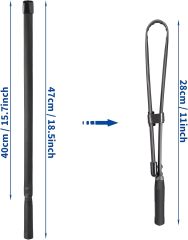 Bingfu Foldable CS Tactical SMA Female Ham Radio Antenna 2-Pack Dual Band VHF UHF 136-520MHz 18.5 inch Antenna for  Baofeng BF-F8HP UV-5R UV-82 BF-888S GT-3 Ham Two Way Radio Walkie Talkie