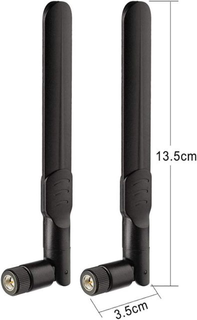 Bingfu 4G LTE 8dBi SMA Male Antenna (4-Pack) Compatible with 4G LTE Wireless CPE Router Hotspot Cellular Gateway Trail Camera Game Camera Outdoor Security Camera