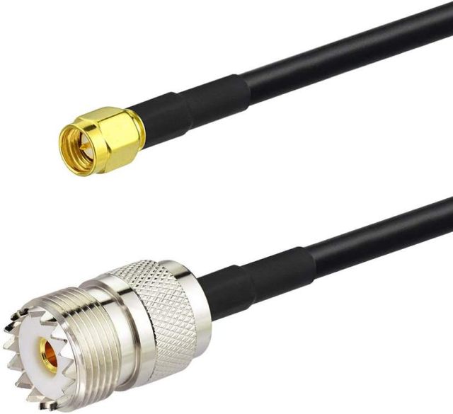 Bingfu Ham Radio Antenna Adapter SMA Male to UHF SO239 Female RG58 Coaxial Jumper Cable 1m 3 feet for Two Way Radio Handheld Marine VHF Radio RTL SDR Receiver Portable VNA Vector Network Analyzer