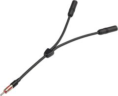 Bingfu Car Antenna Splitter Car FM AM Radio Antenna Adapter Splitter Cable,DIN 1 Male to 2 Female Connector Cable for Vehicle Truck SUV Car Audio Radio Stereo Head Unit Receiver Antenna