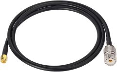 Bingfu Ham Radio Antenna Adapter SMA Male to UHF SO239 Female RG58 Coaxial Jumper Cable 1m 3 feet for Two Way Radio Handheld Marine VHF Radio RTL SDR Receiver Portable VNA Vector Network Analyzer